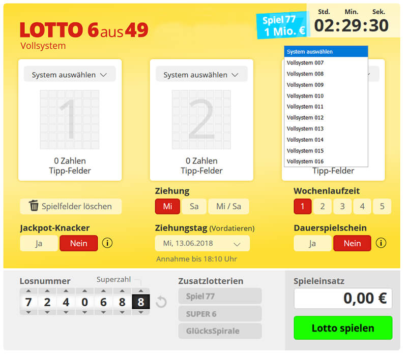 Lotto Systemschein Gewinnchancen